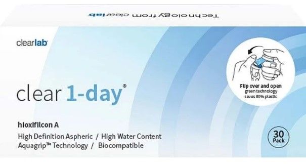 Однодневные гидрогелевые контактные линзы Clear 1-day