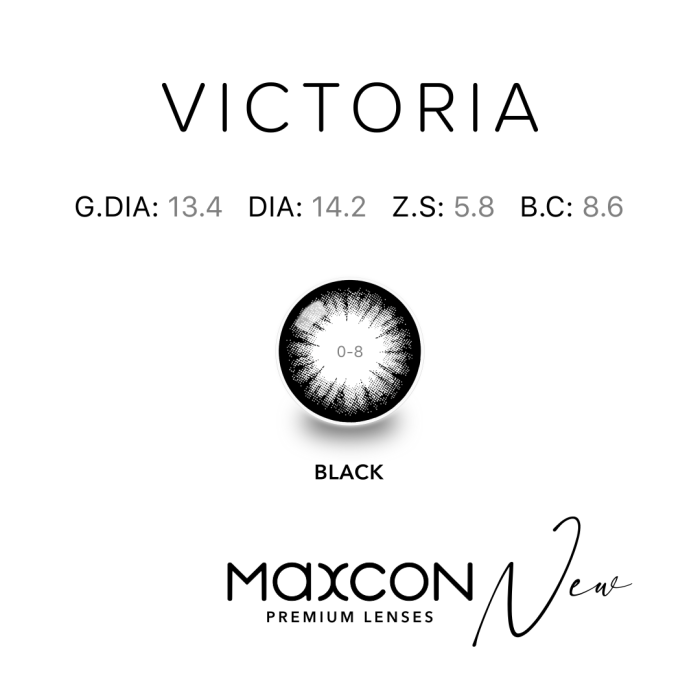 Цветные линзы на 3 месяца Maxcon Victoria