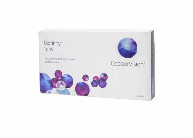 Астигматические линзы Cooper Vision Biofinity Toric -2.50/160/-0.75