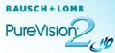 Силикон-гидрогелевые линзы Bausch & Lomb Pure Vision 2