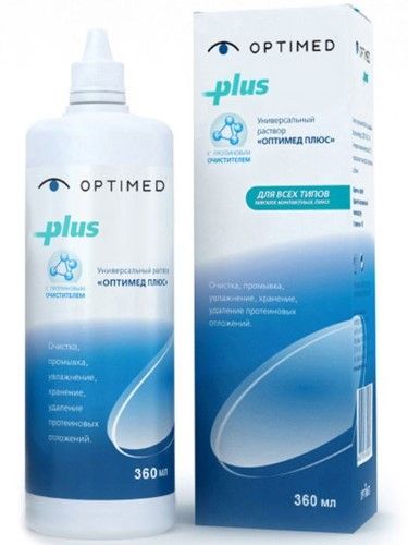 Универсальный раствор для контактных линз Optimed Plus 360 ml