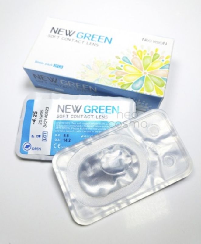 Гидрогелевые линзы New Green (2 блистера)