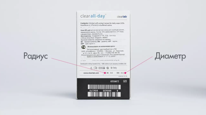 Гидрогелевые линзы на месяц ношения Clear All-day